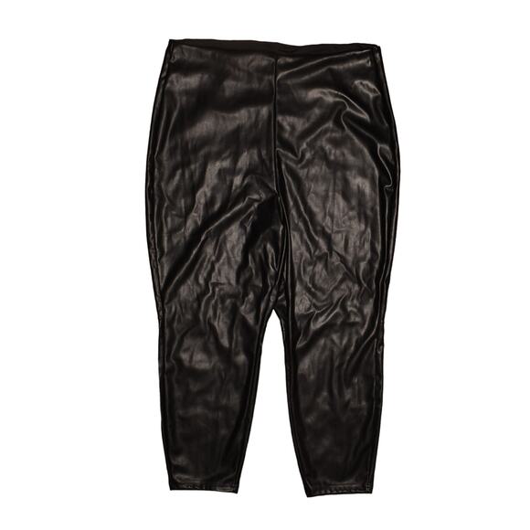 FABLETICS‎ NEW $90 High Rise Vegan Leather Ankle Legging Black 4X - Picture 1 of 3